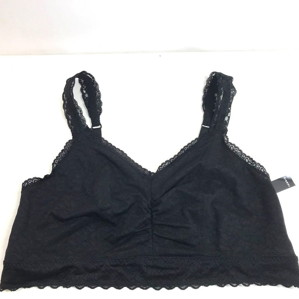 TORRID ~ WOMENS PLUS 3 3X ~ BLACK LACE BRALETTE BRA ~ NWT